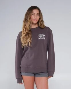 Salty Crew Line Up Faded Black Premium Crew