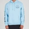 Salty Crew Lateral Line Blue Hooded Fleece -Salty Crew 20335251 BLUE OMFRONT