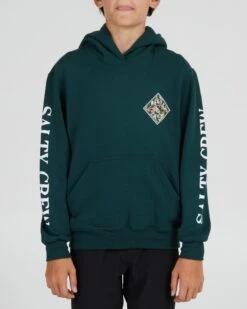 Salty Crew Tippet Shores Fill Boys Alpine Green Fleece
