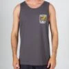 Salty Crew Ink Slinger Charcoal Tank -Salty Crew 20635098 CHAR OMFRONT