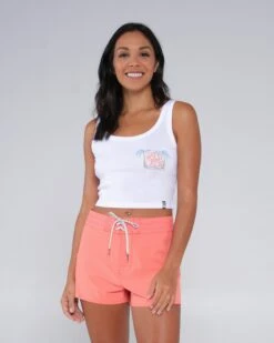 Salty Crew Postcard White Tank