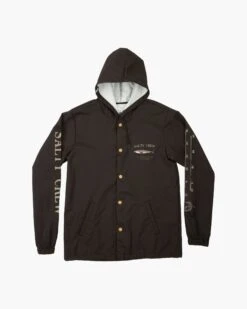 Salty Crew Bruce Black Snap Jacket -Salty Crew 20935069 BLK 5d1a5fa5 cd63 479b 83d7 13d5013c5e2c
