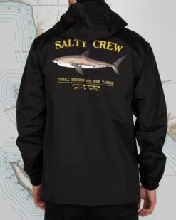Salty Crew Bruce Black Snap Jacket -Salty Crew 20935069 BLK OMBACK