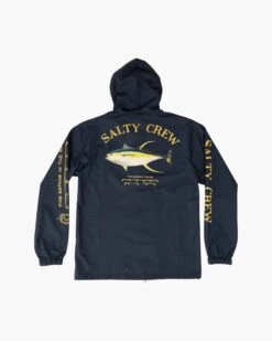 Salty Crew Ahi Mount Navy Snap Jacket -Salty Crew 20935076 NVY BACK