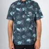 Salty Crew Feeding Frenzy Black S/S Tech Woven -Salty Crew 21035062 BLK OMFRONT