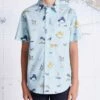 Salty Crew Lay Day Boys Aqua S/S Woven -Salty Crew 21035065Y AQ OMFRONT