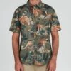 Salty Crew Large Kine Olive S/S Woven -Salty Crew 21035091 OLV OMFRONT