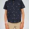 Salty Crew Bruce Boys Black S/S Woven -Salty Crew 21035095Y BLK FRONT