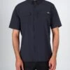 Salty Crew Charter Black S/S Tech Woven -Salty Crew 21035100 BLK OMFRONT