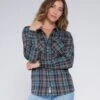 Salty Crew Long Haul Atlantic Green Flannel