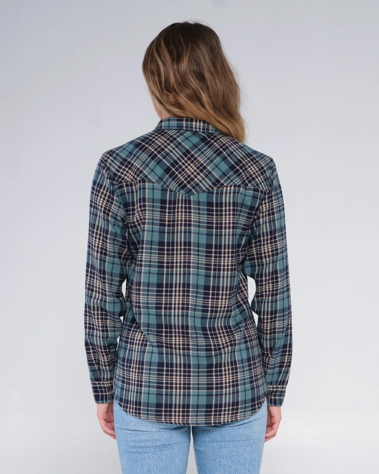 Salty Crew Long Haul Atlantic Green Flannel 4 Salty Crew Long Haul Atlantic Green Flannel - Image 2