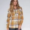 Salty Crew Long Haul Gold Flannel 1 Salty Crew Long Haul Gold Flannel -Salty Crew 21435039W GOLD 1