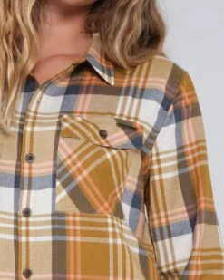 Salty Crew Long Haul Gold Flannel -Salty Crew 21435039W GOLD 4