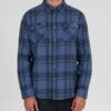 Salty Crew First Light Navy Blue Flannel -Salty Crew 21435040 NYBLU OMFRONT