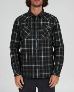 Salty Crew Herdsman Black/Spruce Flannel