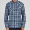Salty Crew Herdsman Dark Slate Flannel -Salty Crew 21435041 DSLT OMFRONT