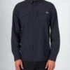 Salty Crew Charter Black L/S Tech Woven -Salty Crew 21435042 BLACK OMFRONT