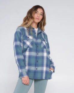 Salty Crew Chore Atlantic Green Shacket -Salty Crew 21435052W ATLG 5