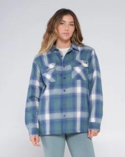 Salty Crew Chore Atlantic Green Shacket -Salty Crew 21435052W ATLG 6