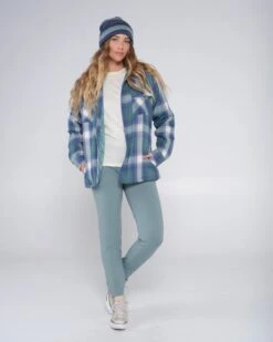 Salty Crew Chore Atlantic Green Shacket -Salty Crew 21435052W ATLG 7