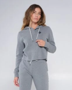 Salty Crew Tippet Henley Heather Grey Hoody -Salty Crew 21535024W HEAGRY 5