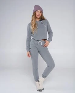 Salty Crew Tippet Henley Heather Grey Hoody -Salty Crew 21535024W HEAGRY 6copy