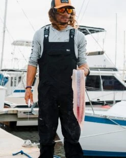 Salty Crew Pinnacle Black Bib -Salty Crew 22S2 PINNACLEBIB HERO 1