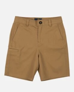 Salty Crew Deckhand Boys Workwear Brown Chino Short