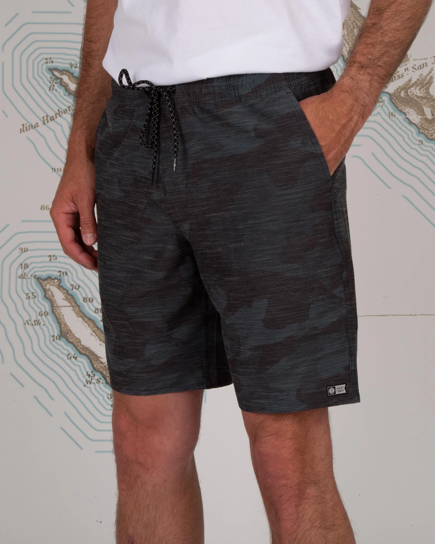 Salty Crew Drifter 2 Black Camo Elastic Hybrid 7 Salty Crew Drifter 2 Black Camo Elastic Hybrid - Image 5