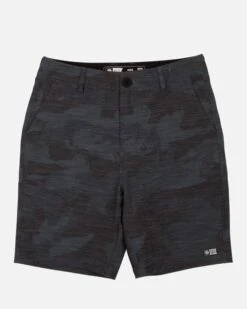 Salty Crew Drifter 2 Boys Black Camo Hybrid Short
