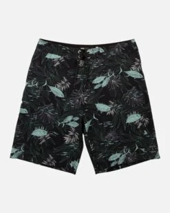 Salty Crew Lowtide Black/Aqua Boardshort