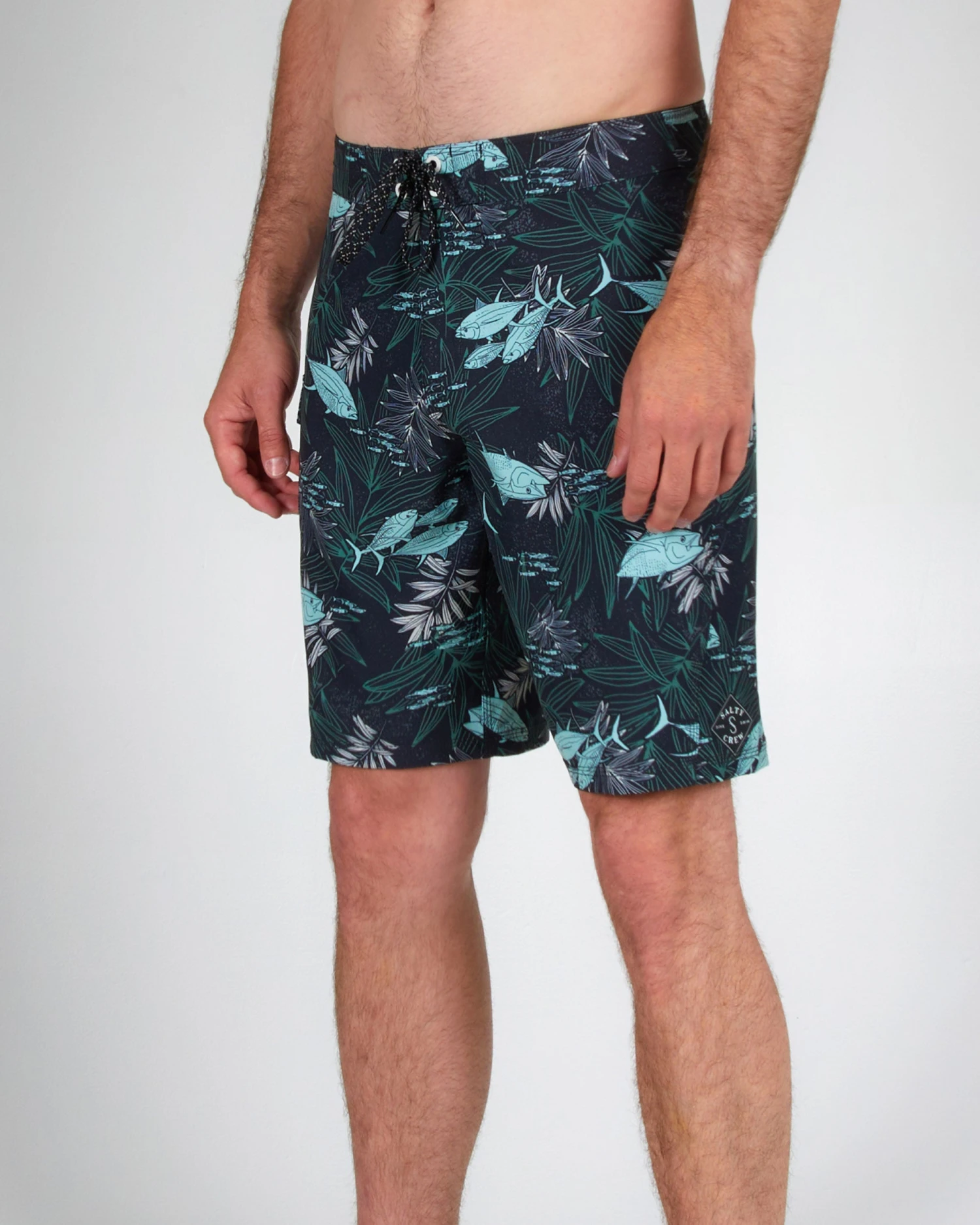 Salty Crew Lowtide Black/Aqua Boardshort 11 Salty Crew Lowtide Black/Aqua Boardshort - Image 9
