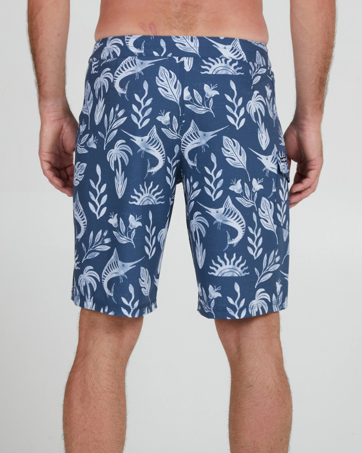 Salty Crew Lowtide Denim/White Boardshort 7 Salty Crew Lowtide Denim/White Boardshort - Image 5