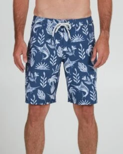 Salty Crew Lowtide Denim/White Boardshort 10 Salty Crew Lowtide Denim/White Boardshort -Salty Crew 30335084 DENWHT OMFRONT