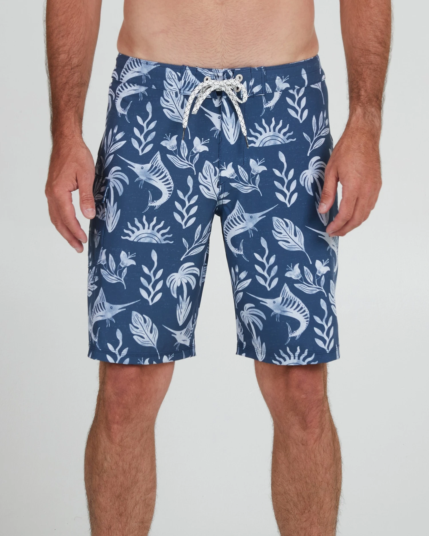 Salty Crew Lowtide Denim/White Boardshort 6 Salty Crew Lowtide Denim/White Boardshort - Image 4