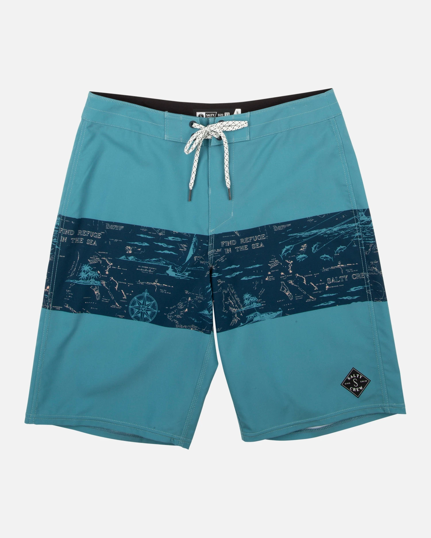 Salty Crew Topwater Navy/Aqua Boardshort 3 Salty Crew Topwater Navy/Aqua Boardshort