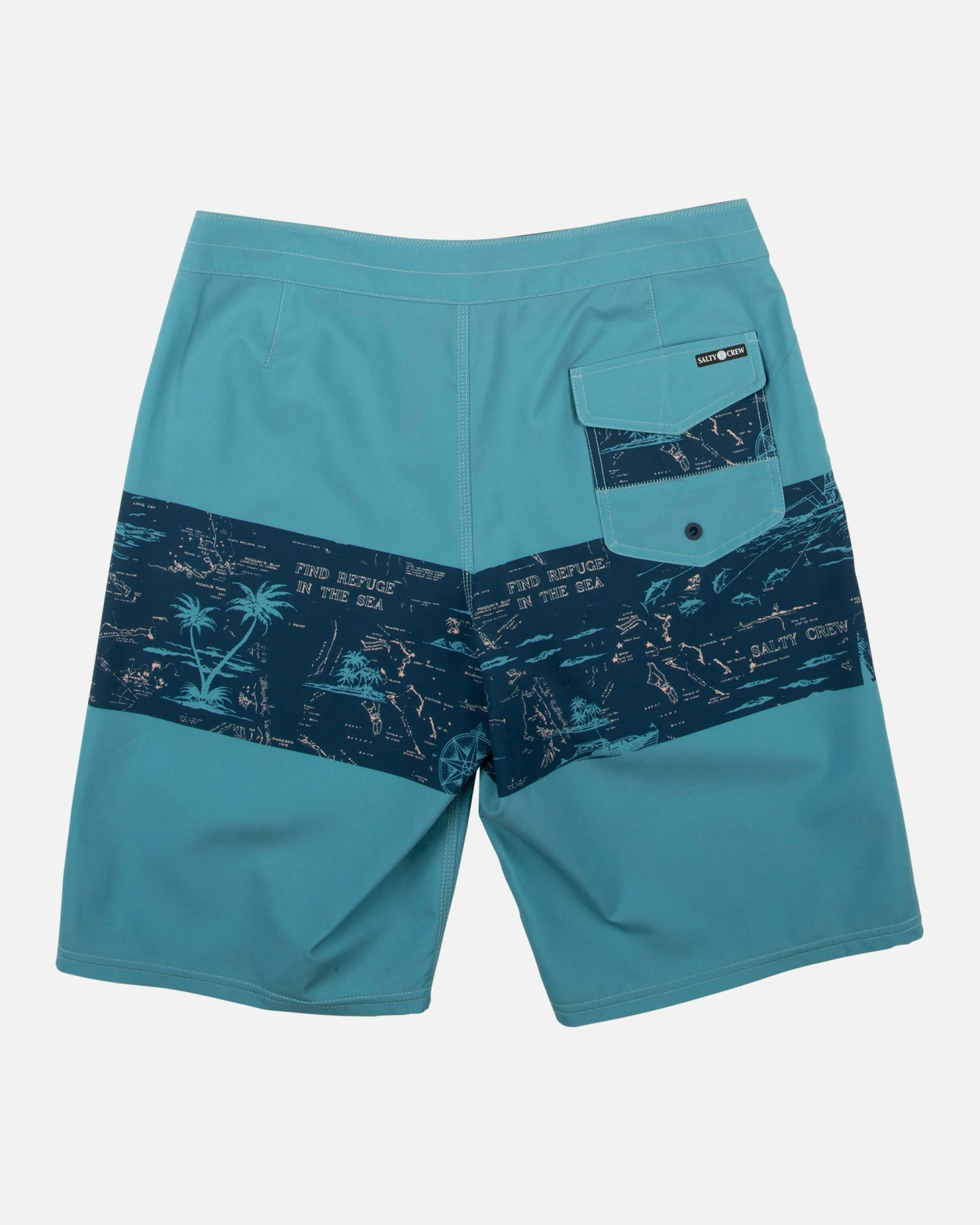 Salty Crew Topwater Navy/Aqua Boardshort 5 Salty Crew Topwater Navy/Aqua Boardshort - Image 3