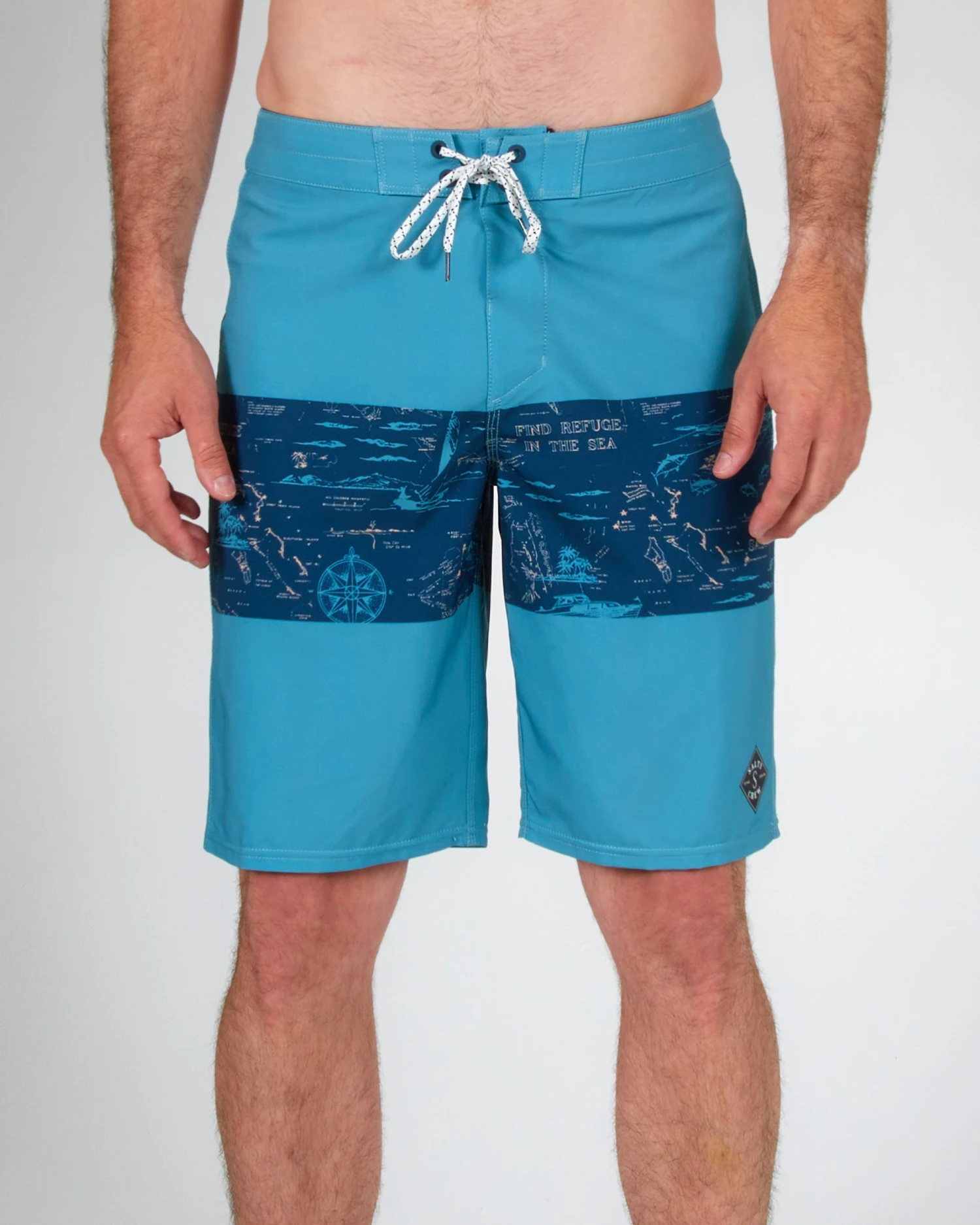 Salty Crew Topwater Navy/Aqua Boardshort 6 Salty Crew Topwater Navy/Aqua Boardshort - Image 4