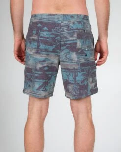 Salty Crew Island Days Black/Tan Elastic Boardshort -Salty Crew 30335091 BLKTAN OMBACK