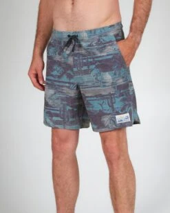 Salty Crew Island Days Black/Tan Elastic Boardshort -Salty Crew 30335091 BLKTAN OMSIDELEFT