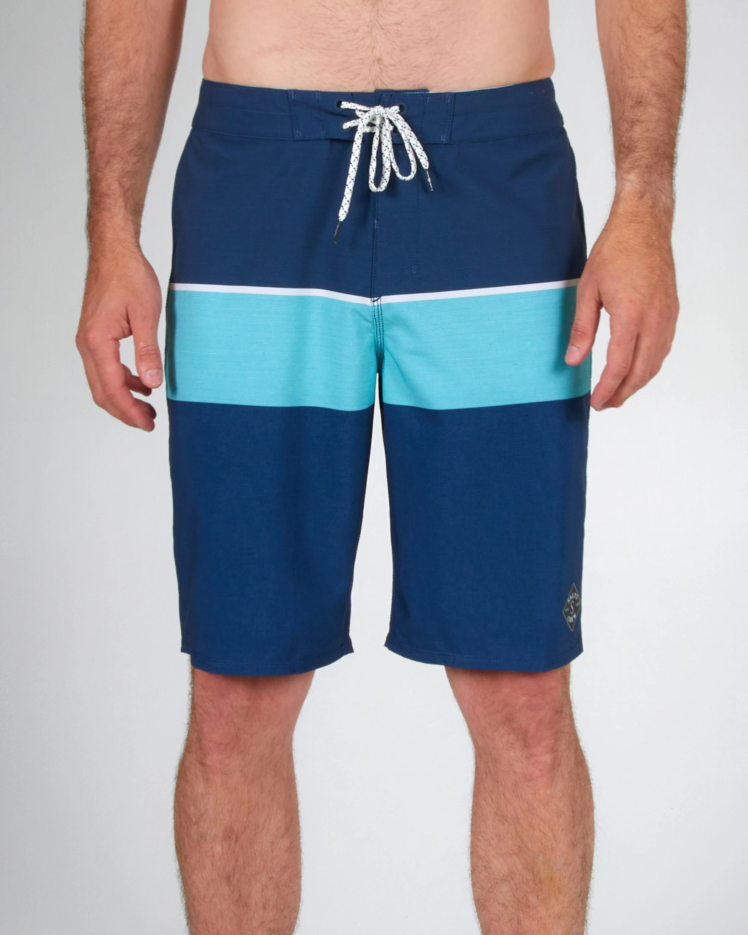 Salty Crew Stacked Navy/Aqua Boardshort 5 Salty Crew Stacked Navy/Aqua Boardshort - Image 3
