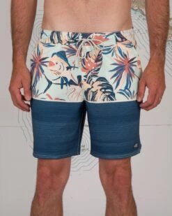 Salty Crew Tandem Aqua Elastic Boardshort -Salty Crew 30335106 AQ OMFRONT