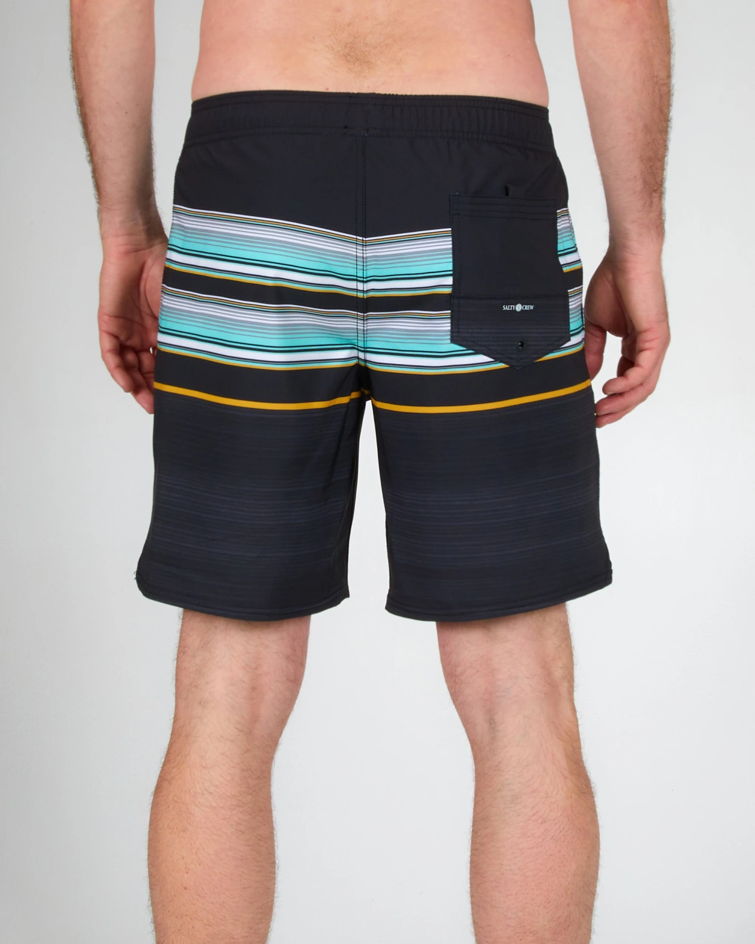 Salty Crew Tandem Black Elastic Boardshort 6 Salty Crew Tandem Black Elastic Boardshort - Image 4