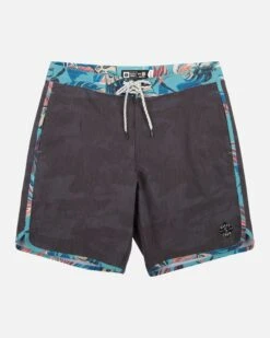 Salty Crew Cuddy Black/Aqua Boardshort
