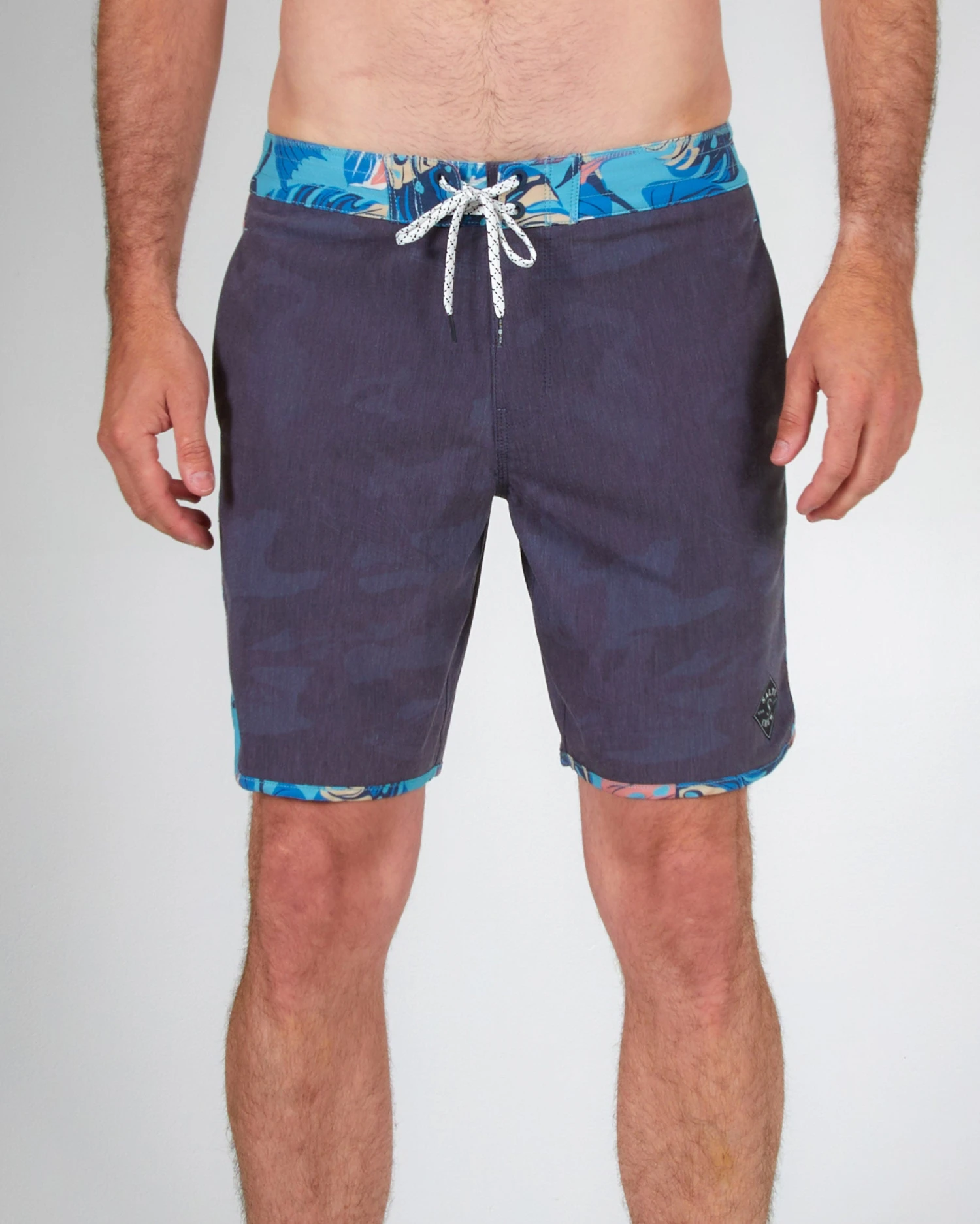 Salty Crew Cuddy Black/Aqua Boardshort 5 Salty Crew Cuddy Black/Aqua Boardshort - Image 3