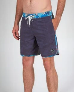 Salty Crew Cuddy Black/Aqua Boardshort 11 Salty Crew Cuddy Black/Aqua Boardshort -Salty Crew 30335107 BLKAQUA OMSIDELEFT