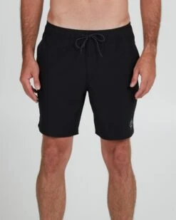 Salty Crew Lowtide Black Elastic Boardshort -Salty Crew 30335127 BLK OMFRONT