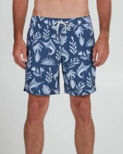 Salty Crew Lowtide Denim/White Elastic Boardshort -Salty Crew 30335127 DENWHT OMFRONT