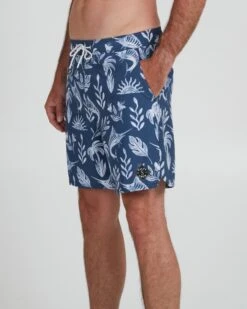 Salty Crew Lowtide Denim/White Elastic Boardshort -Salty Crew 30335127 DENWHT OMSIDELEFT