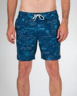 Salty Crew Lowtide Navy Elastic Boardshort -Salty Crew 30335127 NAVY OMFRONT